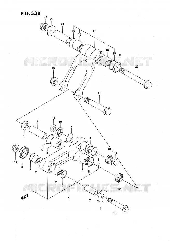 SCHOKBREKER AANEENSCHAKELING (MODELE L/M/N/P/R/S) Suzuki MOTO 80 RM 1993  RM80P(E24)