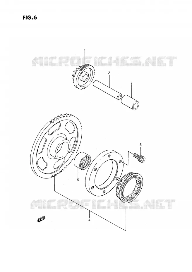 STARTMOTOR CLUTCH Suzuki QUAD 250 QUADRUNNER 1990  LT-4WDL(E3)