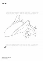 FRONT FENDER voor Suzuki V-STROM 650 2012