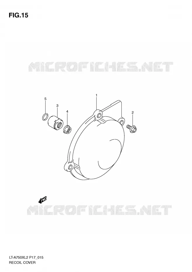 ALTERNATOR COVER Suzuki QUAD 750 KINGQUAD 2012  LT-A750XZL2(P17)
