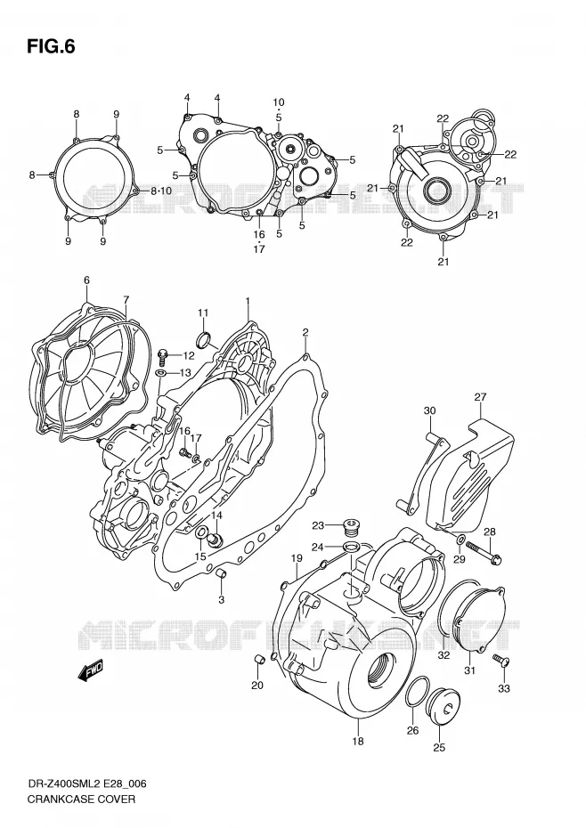 CASING Suzuki MOTO 400 DR-Z 2012  DR-Z400SML2(E28)