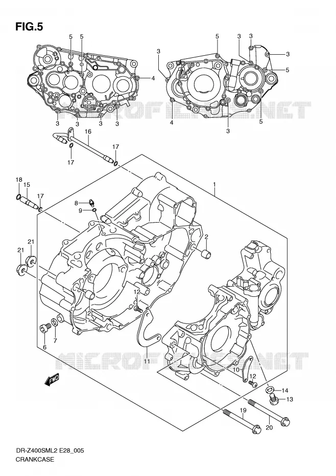 CASING Suzuki MOTO 400 DR-Z 2012  DR-Z400SML2(E28)