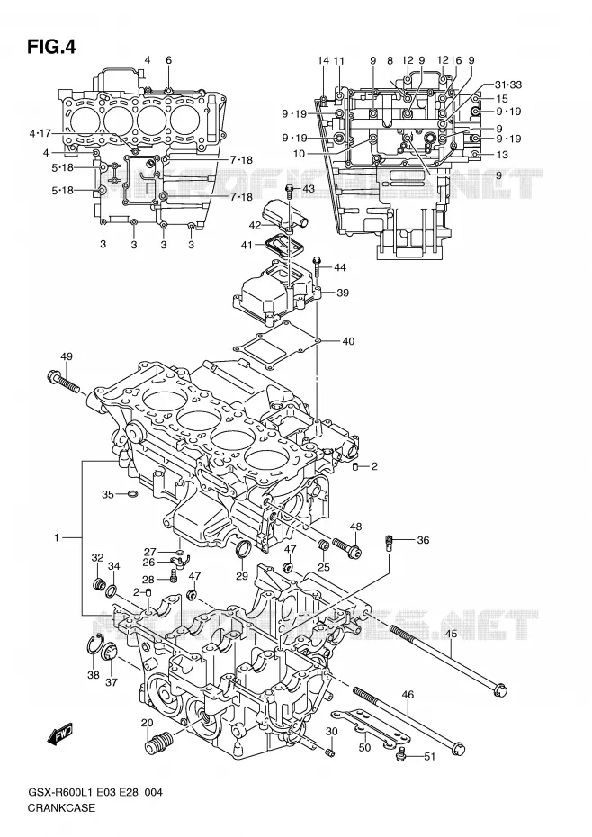 CASING Suzuki MOTO 600 GSX-R 2011  GSX-R600L1(E3)