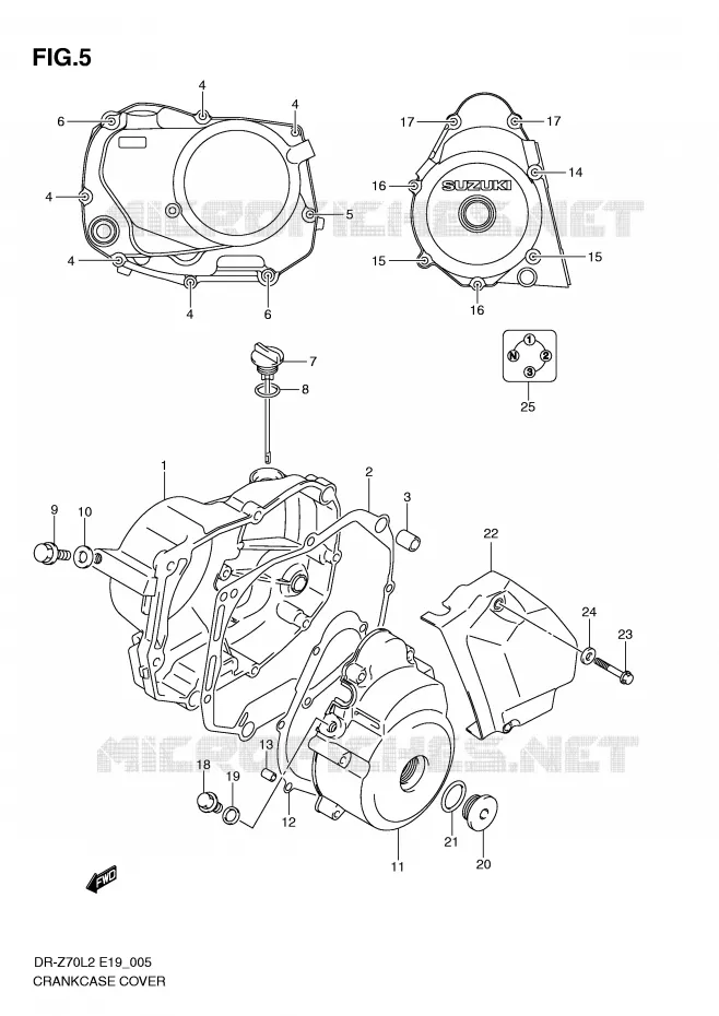 CASING Suzuki MOTO 70 DR-Z 2012  DR-Z70L2(E19)