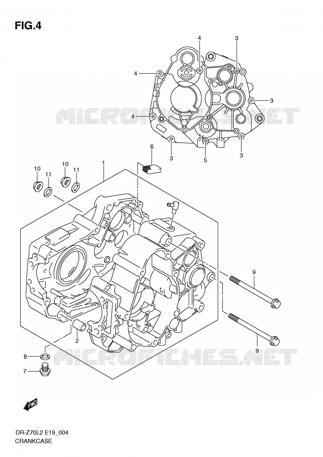CASING Suzuki MOTO 70 DR-Z 2012  DR-Z70L2(E19)
