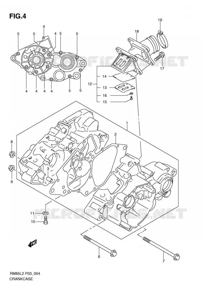 CASING Suzuki MOTO 85 RM 2012  RM85LL2(P03)