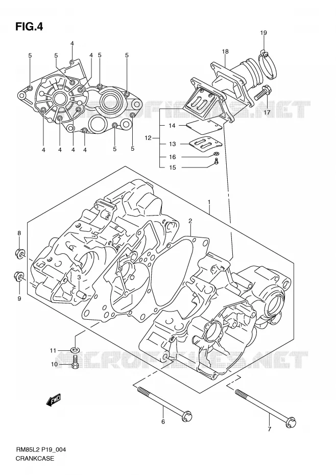 CASING Suzuki MOTO 85 RM 2012  RM85LL2(P19)