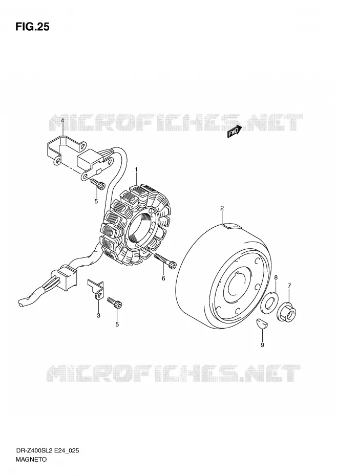 ONTSTEKING Suzuki MOTO 400 DR-Z 2012  DR-Z400SL2(E24)