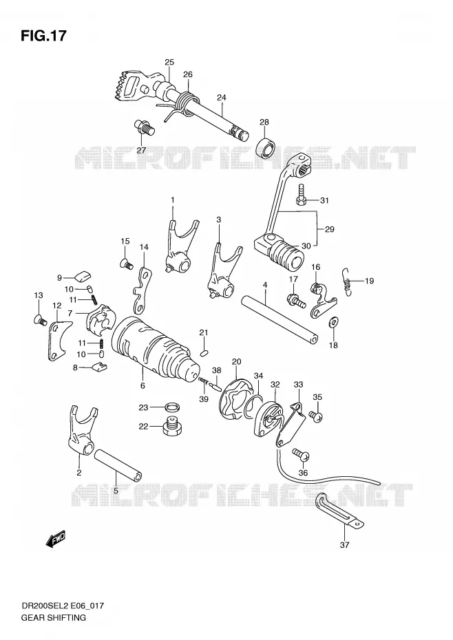 SCHAKELEN ASSY Suzuki MOTO 200 DR 2012  DR200SEL2(E06)