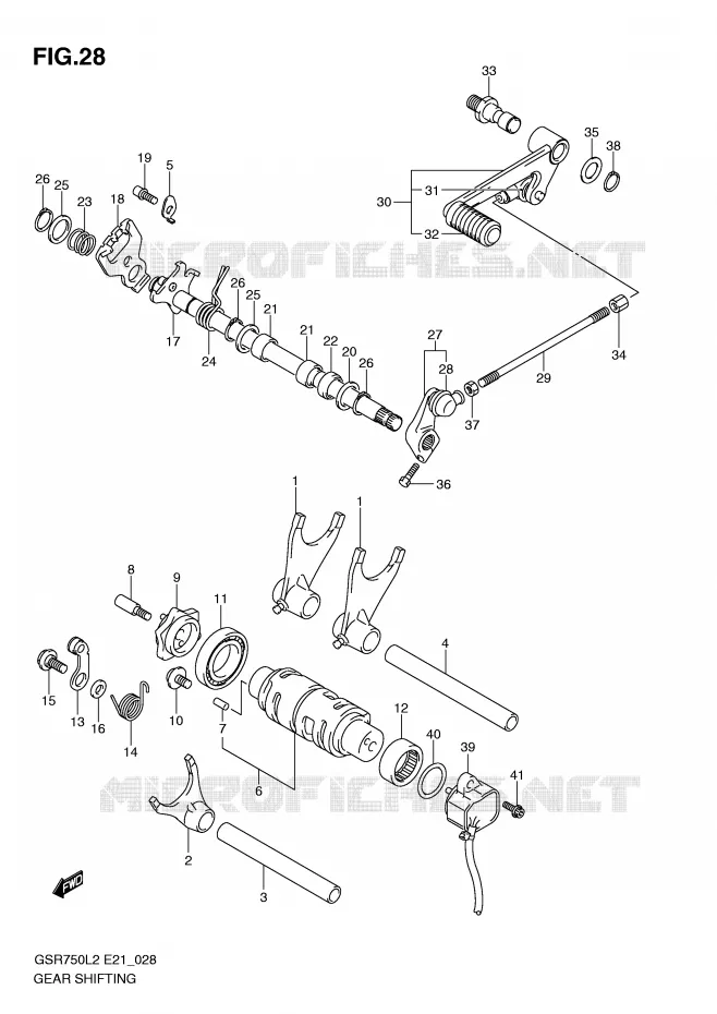 SCHAKELEN ASSY Suzuki MOTO 750 GSR 2012  GSR750AL2(E21)