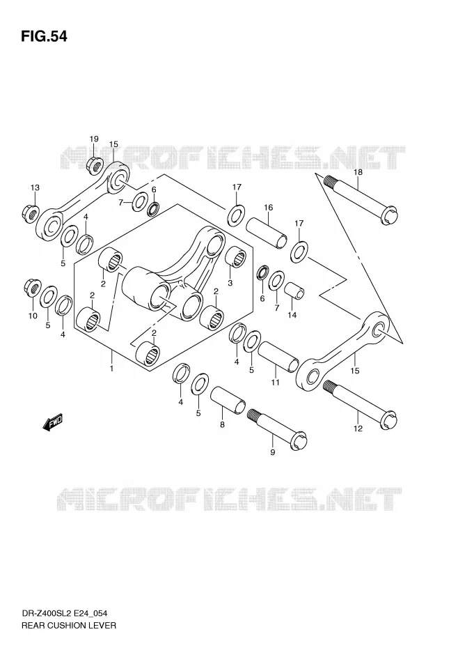 SCHOKBREKER AANEENSCHAKELING Suzuki MOTO 400 DR-Z 2012  DR-Z400SL2(E24)