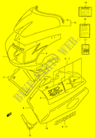 KUIP   ETIKETTEN (MODELE N 0UL) voor Suzuki GSX-R 400 1994