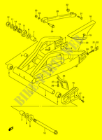 SWINGARM (MODELE S/T/V/W) voor Suzuki GSX-R 1100 1997