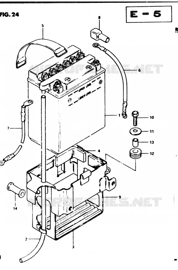 ACCU Suzuki MOTO 850 GS 1982  GS850GZ(E1)
