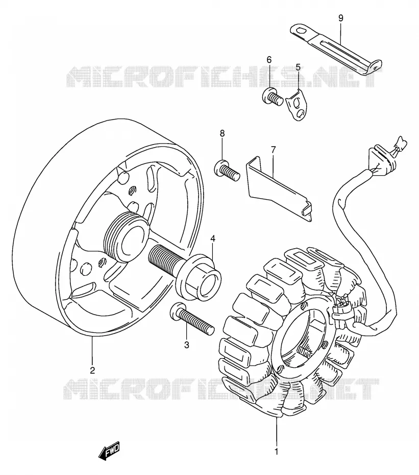 ALTERNATOR Suzuki MOTO 250 GSX 1992  GSX250FN(E24)