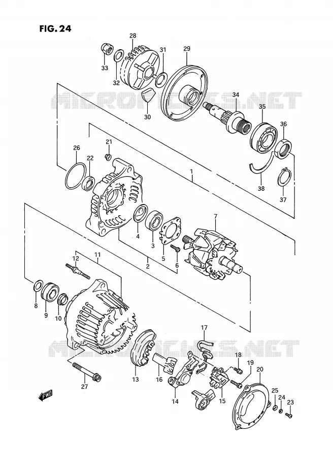 ALTERNATOR Suzuki MOTO 750 GSX-R 1993  GSX-R750WP(E2)