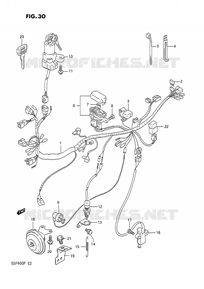 BEDRADING Suzuki MOTO 400 BANDIT 1992  GSF400N(E2)