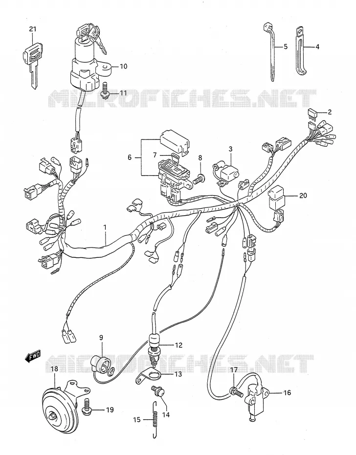BEDRADING Suzuki MOTO 400 BANDIT-N 1993  GSF400P(E28)