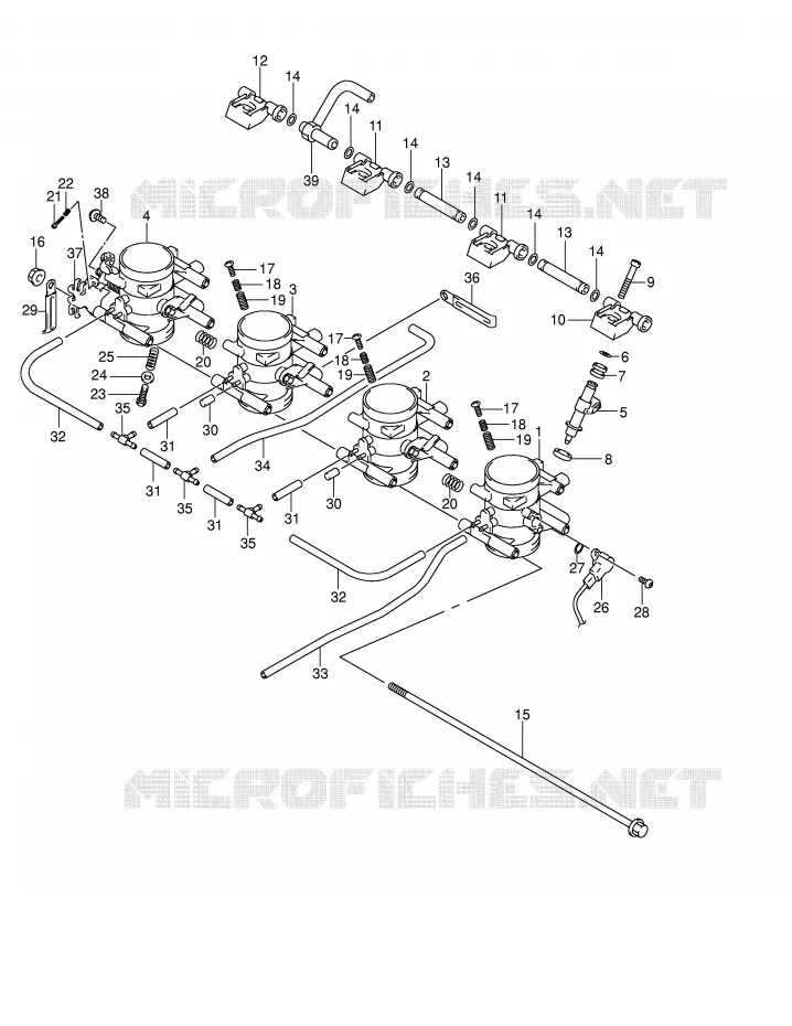 BRANDSTOFINJECTIE ASSY Suzuki MOTO 1300 HAYABUSA 2007  GSX1300RU2ZK7(E2)