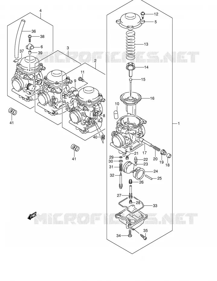 CARBURATOR (MODELE K3) Suzuki MOTO 600 BANDIT 2004  GSF600UK4(E2)