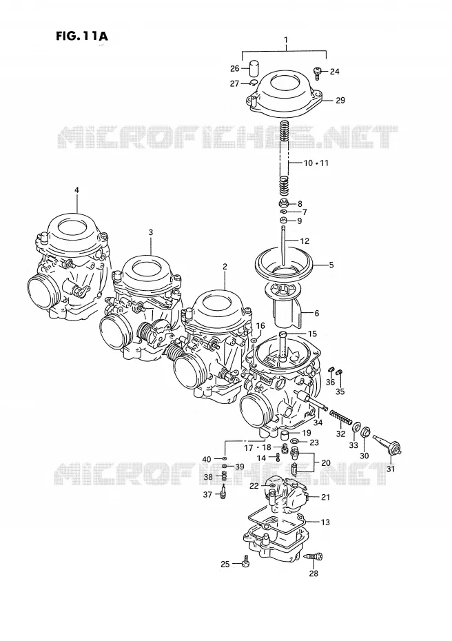 CARBURATOR (MODELE R/S) Suzuki MOTO 750 GSX-R 1994  GSX-R750WR(E2)