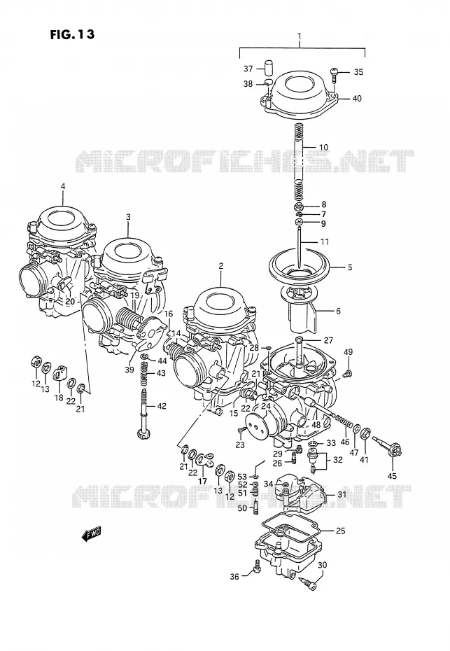 CARBURATOR Suzuki MOTO 1100 GSX-G 1993  GSX1100GP(E2)