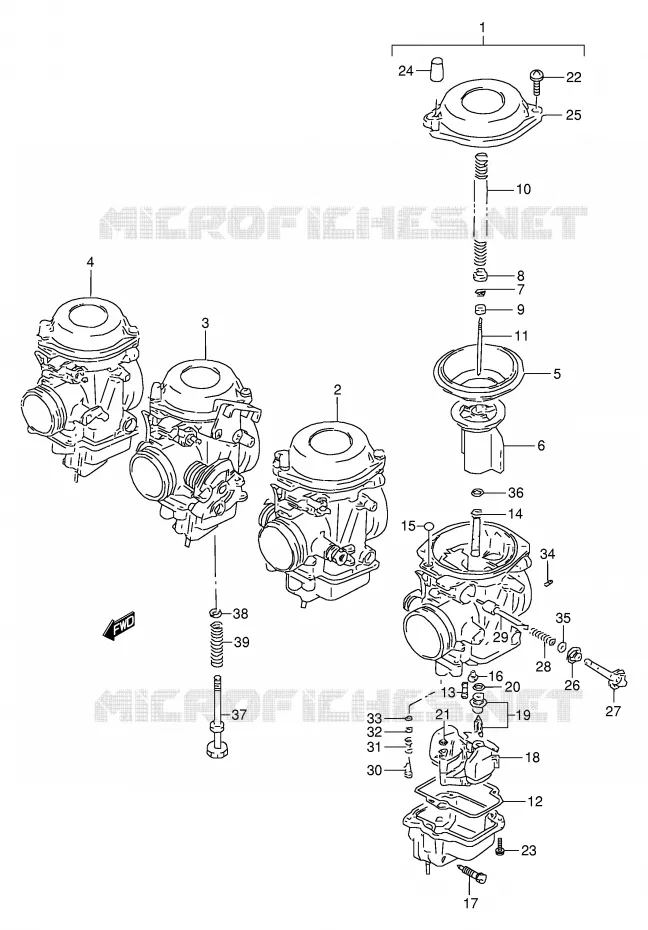 CARBURATOR Suzuki MOTO 250 BANDIT 2000  GSF250VY(E24)