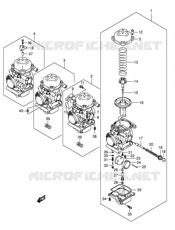 CARBURATOR Suzuki MOTO 650 BANDIT 2005  GSF650SK5(E2)
