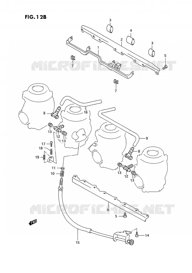 CARBURETOR AANSLUITINGEN (E18,E39) Suzuki MOTO 750 GSX-R 1994  GSX-R750WR(E2)