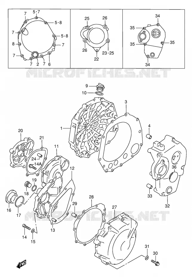 CASING (MODELE W/X) Suzuki MOTO 750 GSX-R 1998  GSX-R750W(E2)