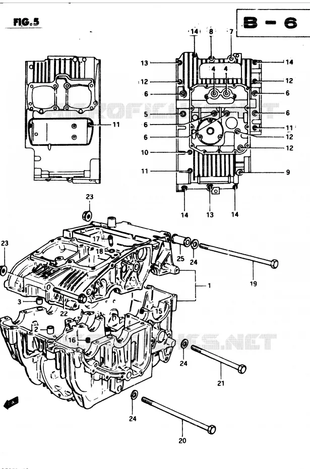 CASING (MODELE Z) Suzuki MOTO 250 GSX 1983  GSX250D(Z/D)
