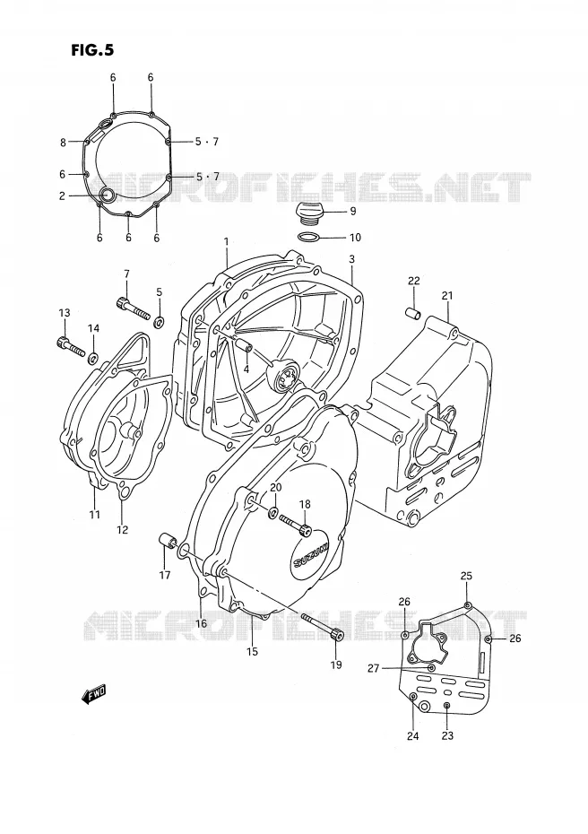 CASING Suzuki MOTO 1100 GSX-F 1988  GSX1100FJ(E2)