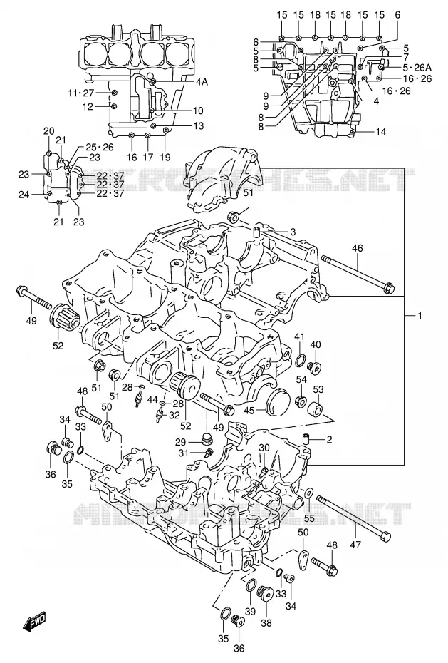 CASING Suzuki MOTO 1100 GSX-R 1997  GSX-R1100WV(E2)