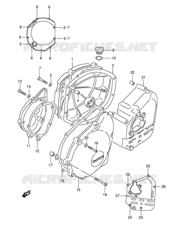 CASING Suzuki MOTO 1200 BANDIT 1996  GSF1200ST(E28)