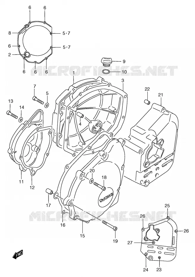 CASING Suzuki MOTO 1200 BANDIT 2000  GSF1200Y(E2)