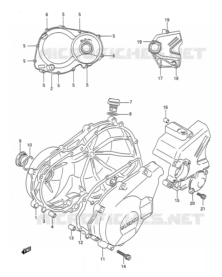 CASING Suzuki MOTO 400 BANDIT-N 1991  GSF400M(E28)