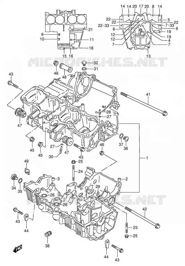 CASING Suzuki MOTO 600 BANDIT 1999  GSF600X(E2)