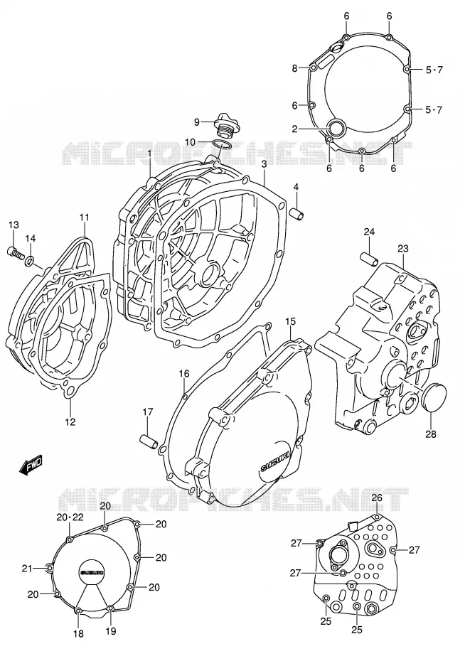 CASING Suzuki MOTO 650 BANDIT 2006  GSF650UK6(E2)