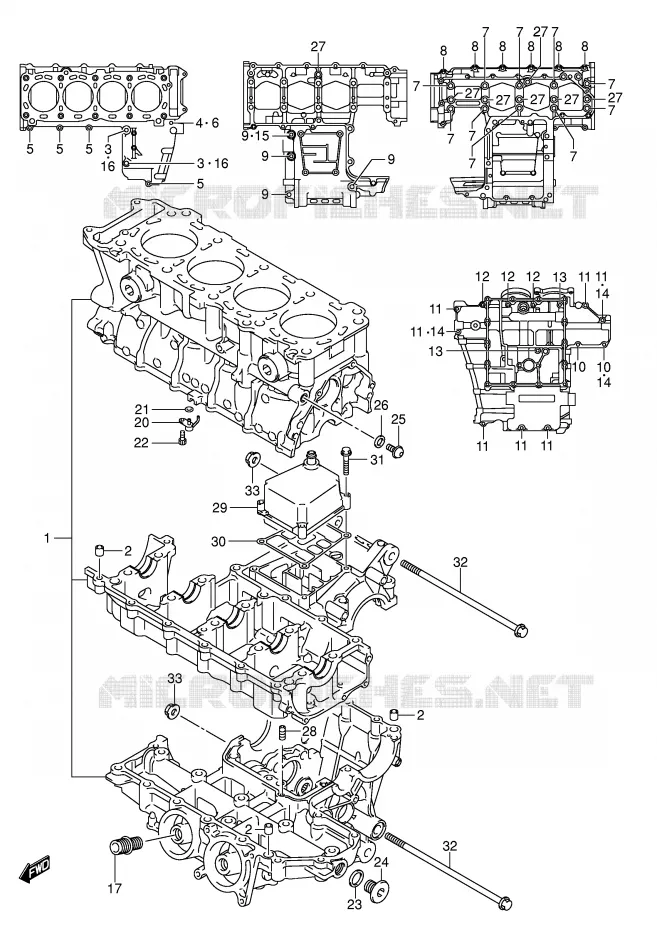 CASING Suzuki MOTO 750 GSX-R 2005  GSX-R750K5(E2)