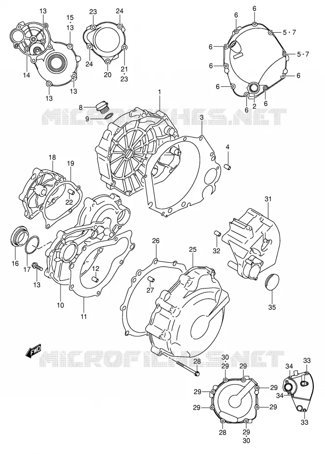 CASING Suzuki MOTO 750 GSX-R 2005  GSX-R750U2K5(E2)