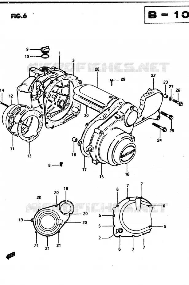 CASING Suzuki MOTO 850 GS 1983  GS850GD(E1)