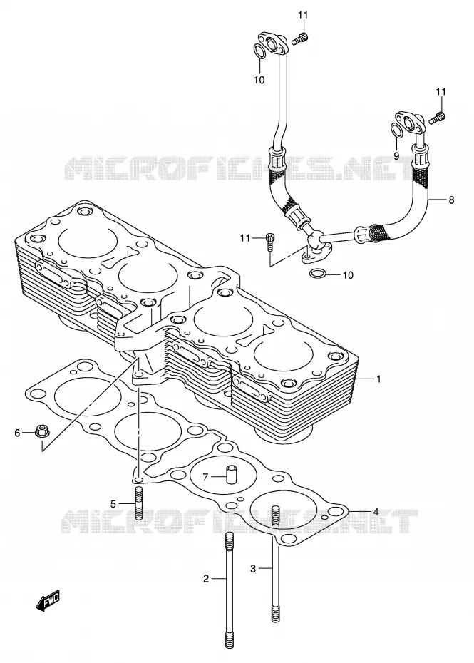 CILINDER Suzuki MOTO 650 BANDIT 2005  GSF650SK5(E2)