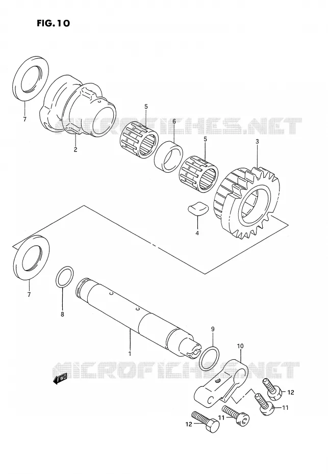 CRANK BALANCER Suzuki MOTO 1100 GSX-G 1992  GSX1100GN(E2)