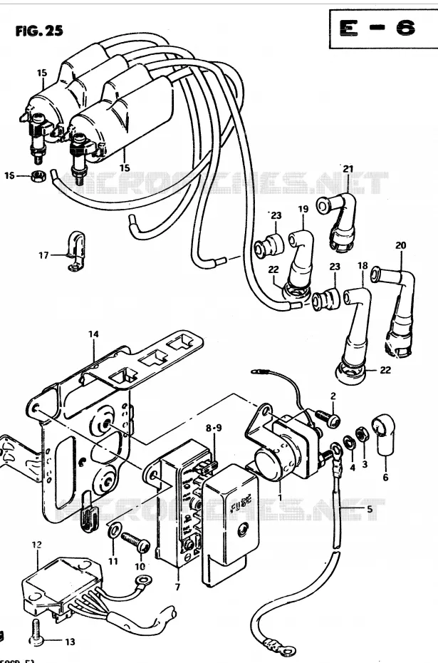ELEKTRISCH (MODELE Z) Suzuki MOTO 850 GS 1982  GS850GZ(E1)