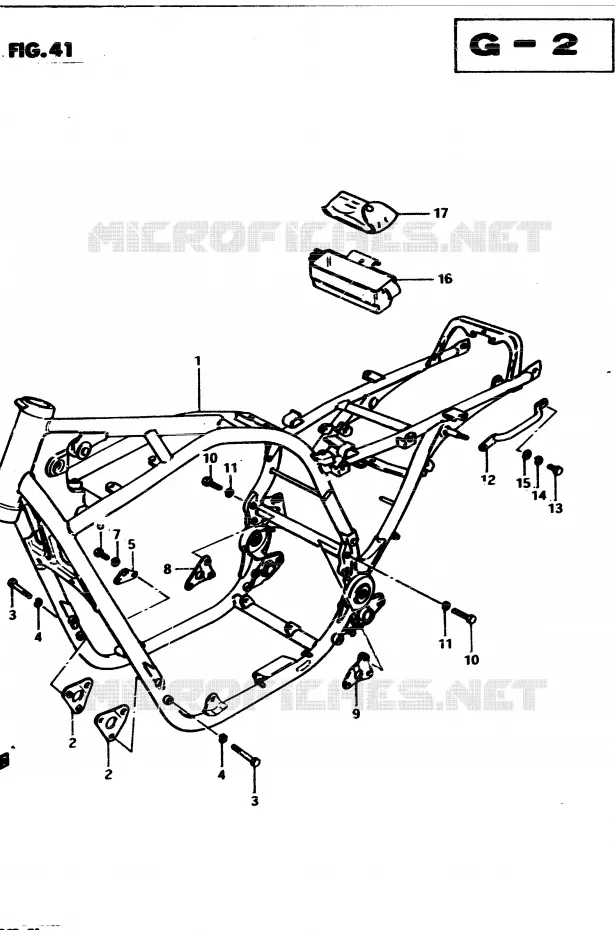 FRAME Suzuki MOTO 850 GS 1983  GS850GD(E1)