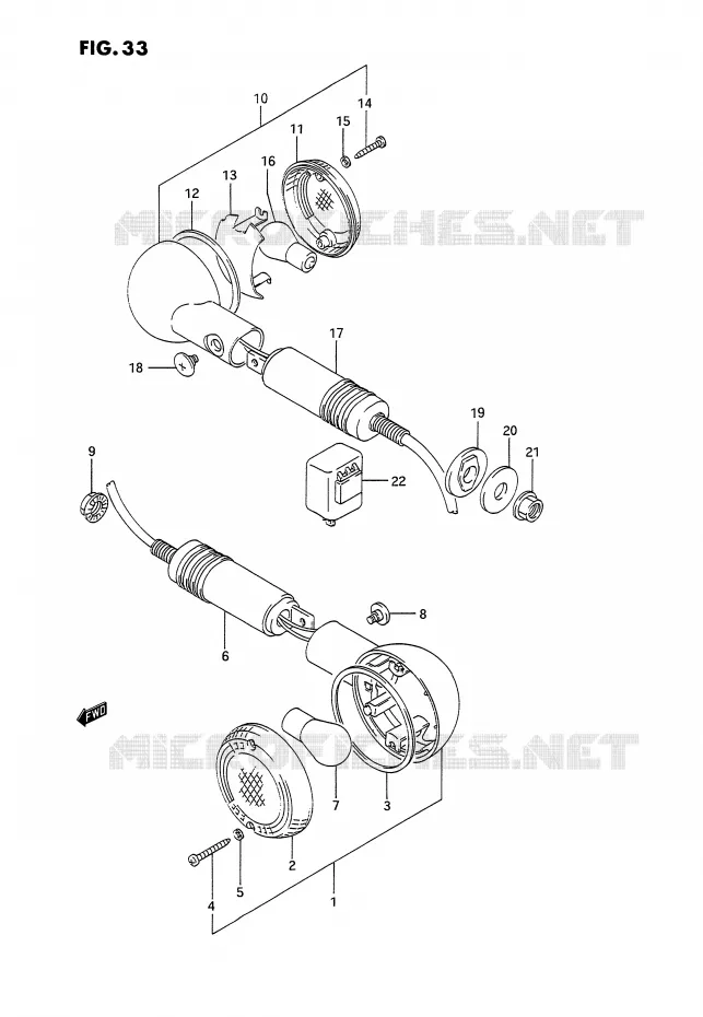 INDICATOREN (MODELE M/N/P) Suzuki MOTO 1100 GSX-G 1992  GSX1100GN(E2)