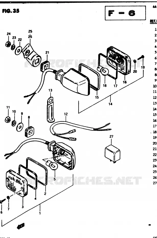 INDICATOREN Suzuki MOTO 250 GSX 1982  GSX250Z(Z/D)
