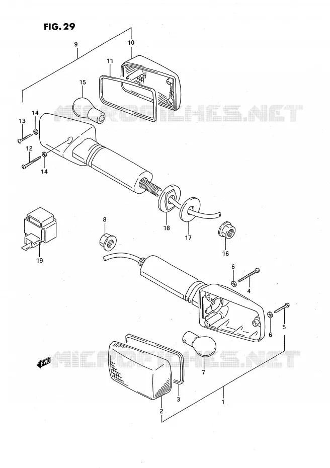 INDICATOREN Suzuki MOTO 750 GSX-R 1994  GSX-R750SPR(E4)
