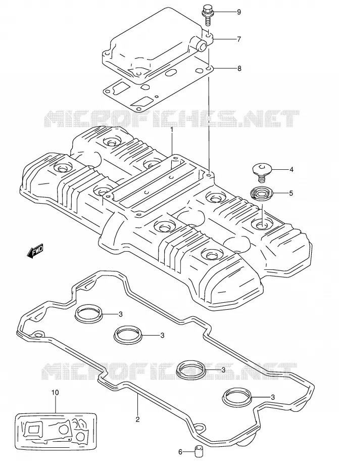 KLEPPENDEKSEL Suzuki MOTO 1100 GSX-R 1996  GSX-R1100WSKT(E28)