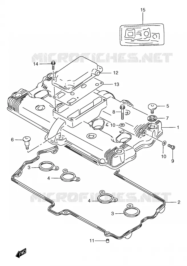 KLEPPENDEKSEL Suzuki MOTO 1200 BANDIT 2000  GSF1200Y/GSF1200SY/GSF1200SAY